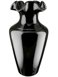 Vase in Schwarz - (H)40 x Ø 20,5 cm