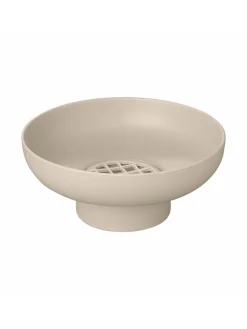 Vase "Miyabi" in Beige - (H)10 x Ø 23 cm