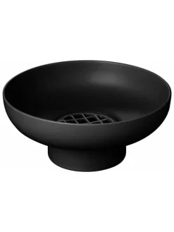 Vase "Miyabi" in Schwarz - (H)10 x Ø 23 cm