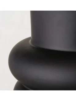 Vase ''Ribbo'' in Schwarz - (H)20 x Ø 15 cm