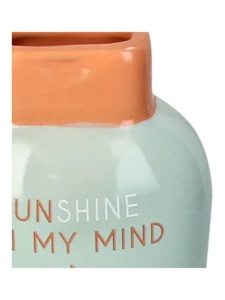 Vase ''Sunscreen'' in Grau - (B)8,8 x (H)19 x (T)5,6 cm