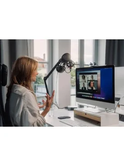 Verbatim AWC-02 Webcam – Full-HD 1080p für Büro und Homeoffice in Schwarz