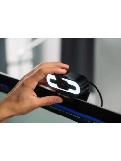 Verbatim AWC-02 Webcam – Full-HD 1080p für Büro und Homeoffice in Schwarz