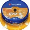 Verbatim DVD-R 4.7GB/120Min/16x Cakebox (25 Disc) in Orange