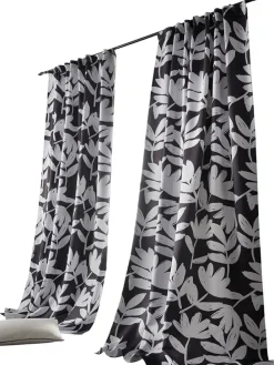 Verdunklungsschal in Schwarz/ Weiß