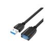 Verlängerungskabel USB 3.0 Stecker USB auf Buchse USB 1,5m (Schwarz)