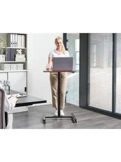 Verstellbarer Laptopständer ACADEMIA in Braun/Schwarz