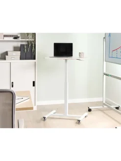 Verstellbarer Laptopständer ACADEMIA in Weiß - (W) 65 x (H) 73 x (L) 48 cm