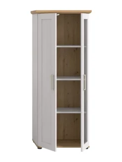 Vitrine (B/H/T: 64x161x37 cm) in Sibiu Lärche Nachbildung