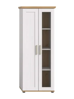 Vitrine (B/H/T: 64x161x37 cm) in Sibiu Lärche Nachbildung