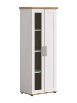 Vitrine (B/H/T: 64x161x37 cm) in Sibiu Lärche Nachbildung