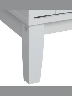 Vitrine RUMSON in Weiß - (W) 80 x (H) 183 x (L) 40 cm