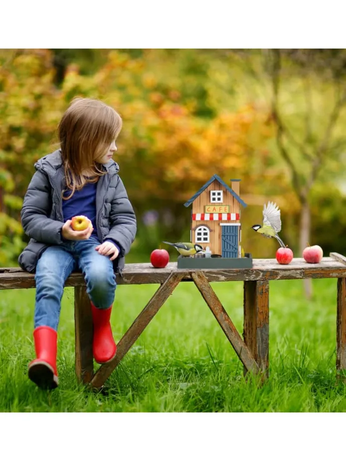 Vogelfutterhaus "Café" in Bunt