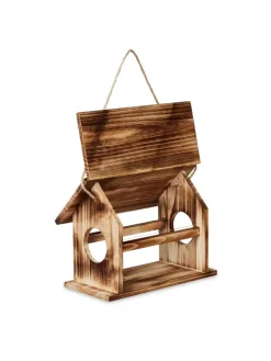 Vogelfutterhaus in Braun - (B)30 x (H)24 x (T)21 cm