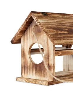 Vogelfutterhaus in Braun - (B)30 x (H)24 x (T)21 cm