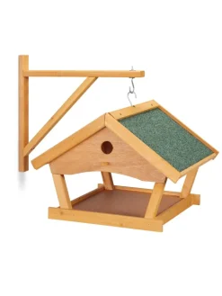 Vogelfutterhaus in Natur - (B)42,5 x (H)35 x (T)40,5 cm