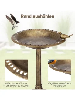 Vogelfutterstation in Bronze