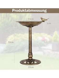 Vogelfutterstation in Bronze