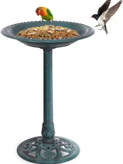 Vogelfutterstation in Grün