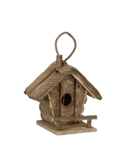 Vogelhaus in Natur - (B)20,5x (H)28,5 x (T)17,5 cm