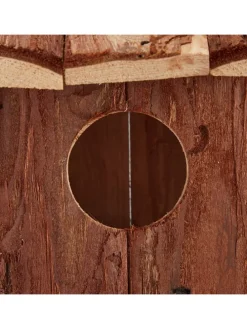 Vogelhaus in Natur - (B)12x (H)16,5 x (T)9,5 cm