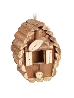 Vogelhaus in Natur - (B)11x (H)24,5 x (T)8 cm