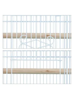 Vogelkäfig in Grün - (B)46,5 x (H)56,5 x (T)35,5 cm