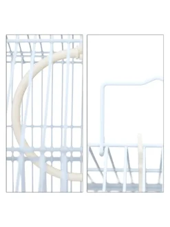 Vogelkäfig in Hellblau/Mintgrün - (B)39,5 x (H)49 x (T)32 cm