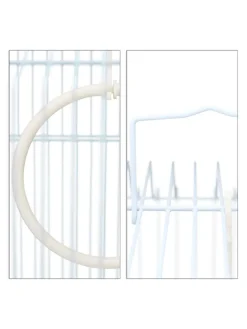 Vogelkäfig in Hellblau/Mintgrün - (B)35 x (H)49,5 x (T)32 cm