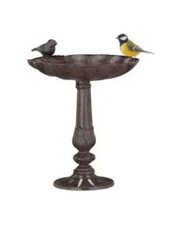 Vogeltränke Antik in Braun