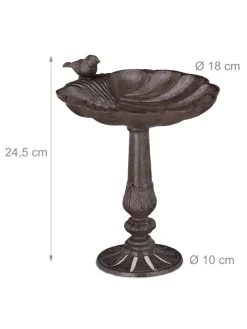 Vogeltränke Antik in Braun