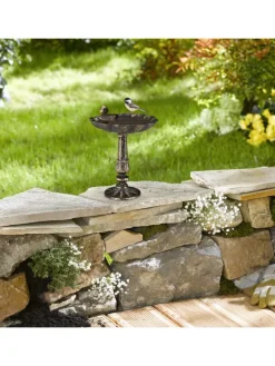 Vogeltränke Antik in Bronze