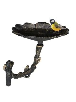 Vogeltränke Blüte in Bronze