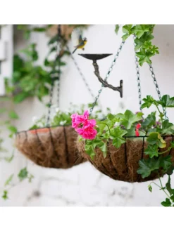 Vogeltränke Blüte in Bronze