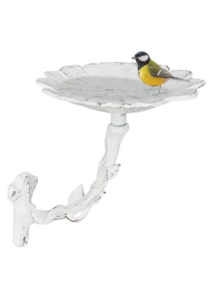 Vogeltränke Blütein Weiß