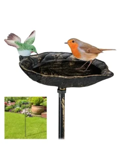 Vogeltränke Erdspieß in Bronze