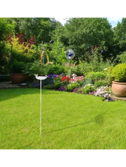 Vogeltränke Erdspieß in Weiß