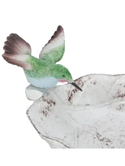 Vogeltränke Erdspieß in Weiß