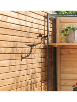 Vogeltränke Gusseisen in Braun