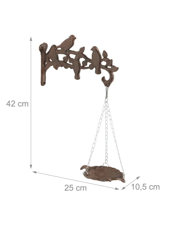 Vogeltränke in Bronze