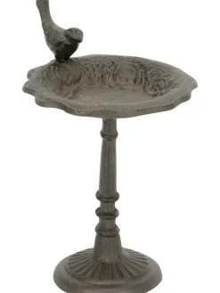 Vogeltränke in Grau - (B)21 x (H)28 cm