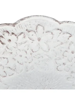 Vogeltränke in Weiß