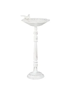 Vogeltränke in Weiß