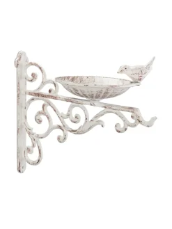 Vogeltränke in Weiß - (B)28x (H)24 x (T)14 cm