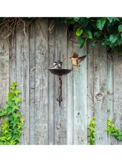 Vogeltränke Welcome in Bronze