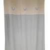 Vorhang in Hellgrau/ Beige - (L)250 x (B)140 cm