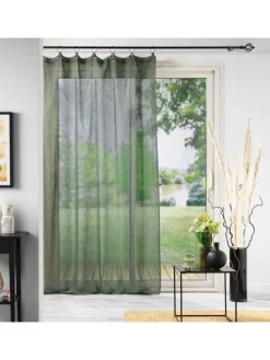 Vorhang in olivgrün