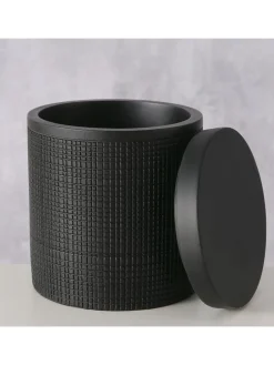 Vorratsdose ''Bathy'' in Schwarz - (H)10,7 x Ø 9,2 cm