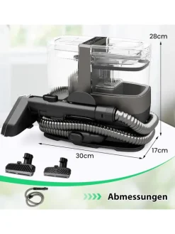 1800W Polsterreiniger Gerät in Schwarz