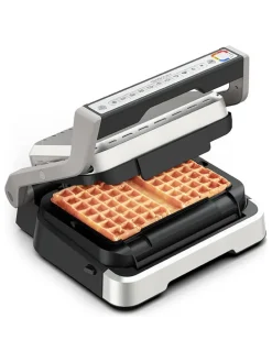 Waffelplatte "Optigrill Xin1 - XA730810" in Schwarz/ Silber